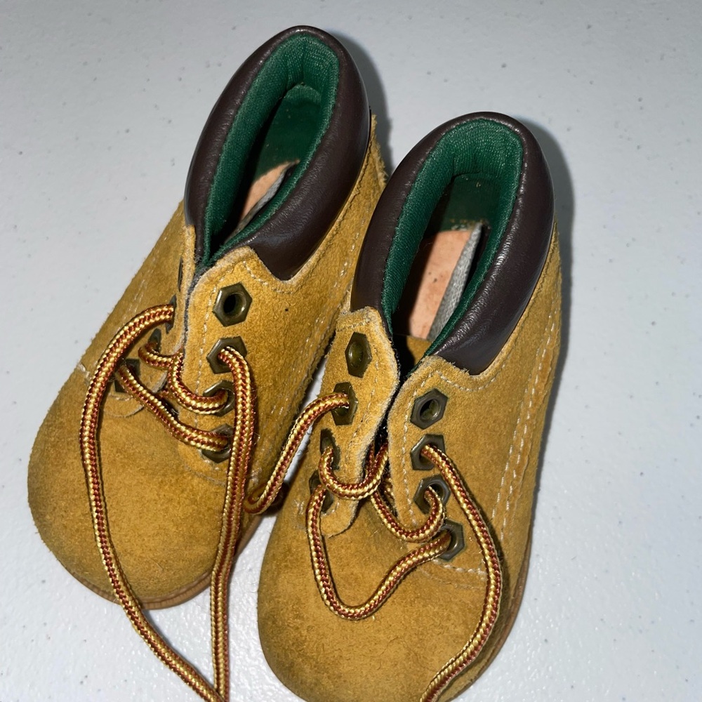 Small Steps: Baby/Infant Hiking Brown Genuine Leather Boots/Shoes (3)